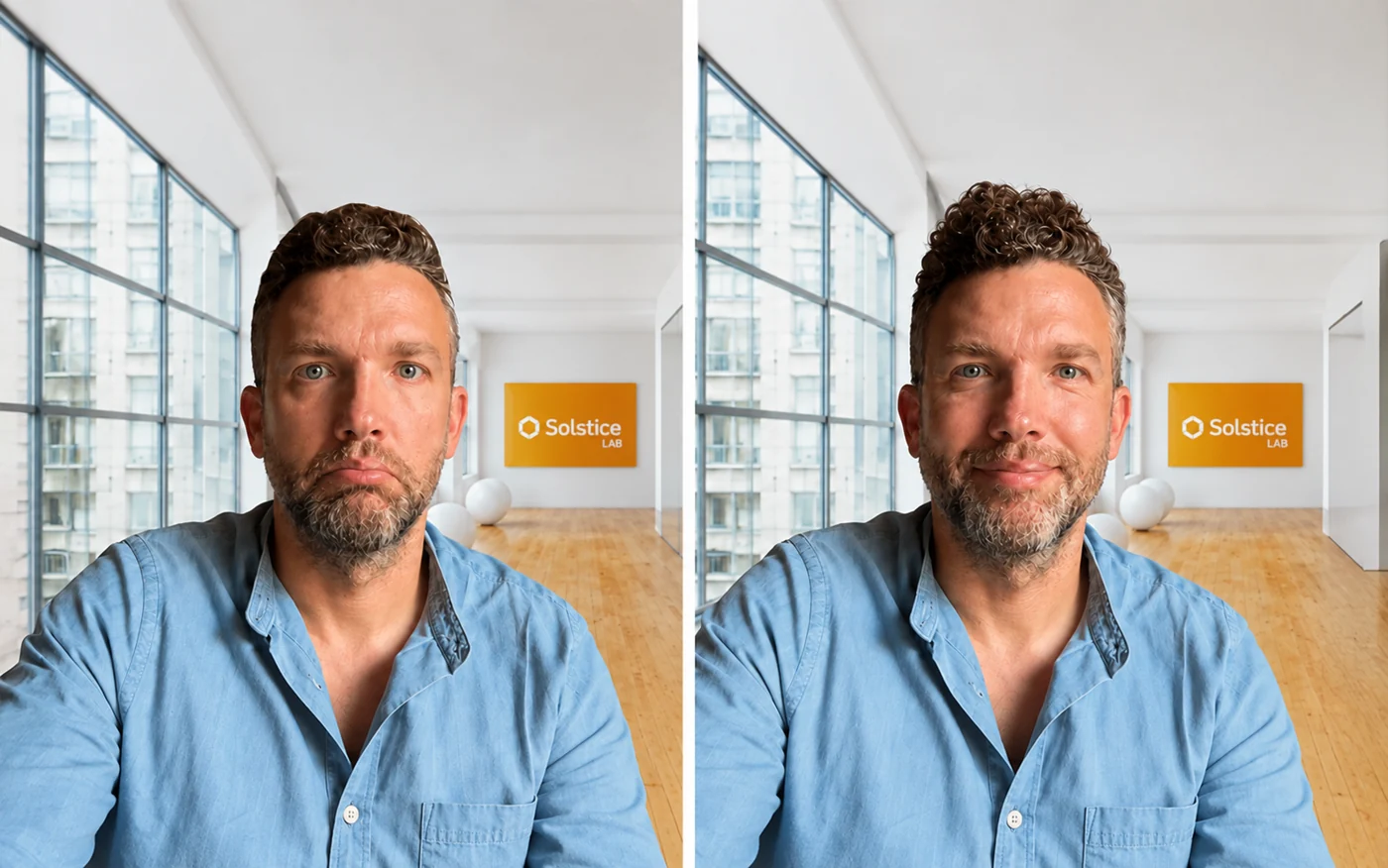 Comparaison du détourage vidéo avant et après l’utilisation de l’extension Hairkam.
